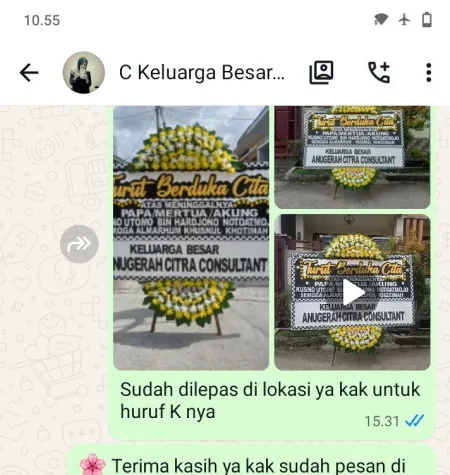 Pengiriman Papan Bunga Duka Situ Pondoksalam