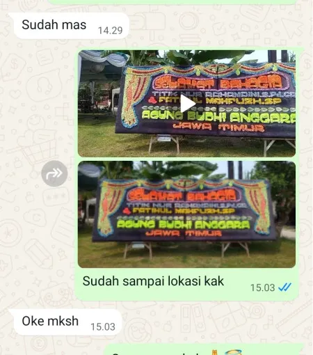 Pengiriman Papan Bunga Situ Pondoksalam